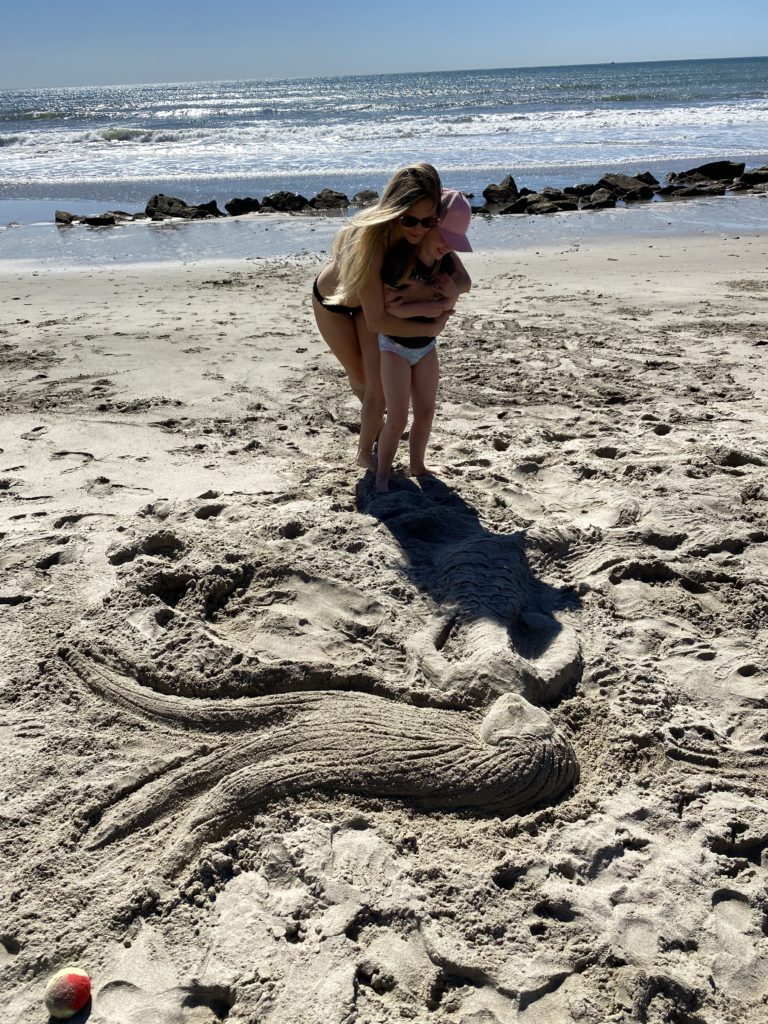 Mermaid Sand Sculpture