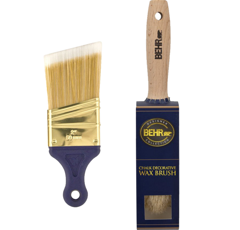 Synthetic brush and Wax buffing brush